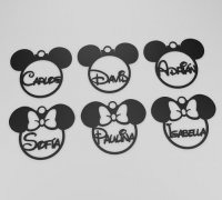 3D model Embroidered Patch Minnie Mouse VR / AR / low-poly
