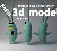 plankton 3d model 3D Models to Print - yeggi