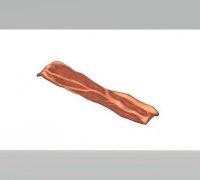 Bacon hair H002540 file stl free download 3D Model for CNC and 3d