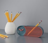 STL file Among Us pencil holders ✏️・3D print design to download