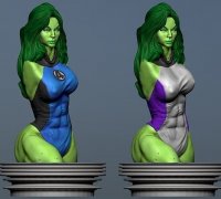 3D file She-Hulk Model3 3D Print 🥵・3D printable model to download・Cults