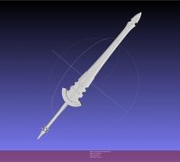 Crow Quills Sword Knife Dark Souls 3 STL Digital Model 3D 