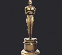 Academy Awards Oscar Statuette Modello 3D - Scarica Oggetti di