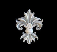 Royal Lily Belt Buckle | 3D Print Model