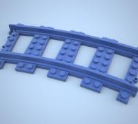 All LEGO® like train track rail in L-Gauge by Bryan, Download free STL  model