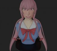 Yuno Gasai - Mirai Nikki 3D Print Figure 3D model 3D printable