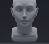 Female Bust Statue 220527 - 3D Print Model by mega3d
