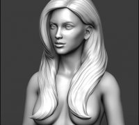 high poly bust female 3D Models to Print - yeggi