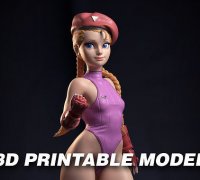 Cammy Street Fighter Fan Art Statue 3d Printable 3D model 3D