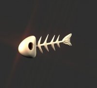 fish skeleton 3D Models to Print - yeggi