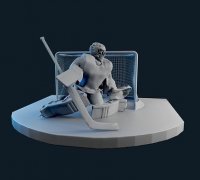 3D vintage ice hockey goalie - TurboSquid 1528808