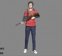 The Last of Us Part II Bow Ellie cosplay for 3D printing 3D model