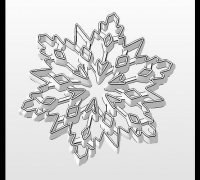 STL file snowflake cookie cutter stamp 3d model - mod3 ❄️・3D print design  to download・Cults