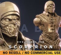 Mortal Kombat 2021 Hiroyuki Sanada as Scorpion 3D model 3D printable