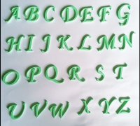 Free STL file DECORATIVE LETTERS 👽・Design to download and 3D print・Cults