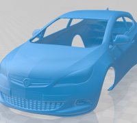 Opel Astra J OPC 2015 3D model - Download Vehicles on