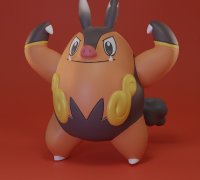 STL file Tepig - Gen 5 Starter Figure・3D print design to download・Cults