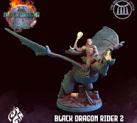 E177 - Legendary dragon design, The Elder Black Dragon, STL 3D model d –  World of STL