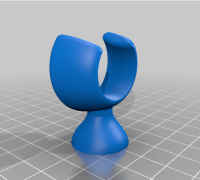 Oxo Bottle Brush Stand (Parametric) by Athena, Download free STL model