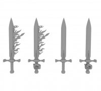 STL file Dragon Blade Sword 3D printable File for Action Figures・3D print  model to download・Cults
