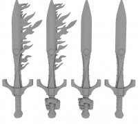 STL file Gilded Dragon Sword 🐉・3D printable design to download・Cults