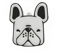 STL file french bulldog keychain・3D printer model to download・Cults