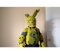FIVE NIGHTS AT FREDDY'S Springtrap Toxic FILES FOR COSPLAY OR ANIMATRONICS