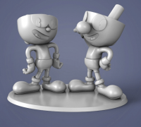 STL file Cuphead King Dice Keychain 🤴・Model to download and 3D