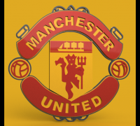 manchester united logo 3d