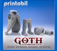 3D file Gothic jetpacks 🎒・3D printer model to download・Cults