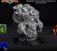 Tabletop Epics N Stuff Mini for Display or Role Playing Shroomie Merchant 28mm 32mm 3D Resin D&D Miniature Dungeons and Dragons Pathfinder