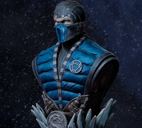 Action Figure Sub-Zero Mortal Kombat modelada por Sanix
