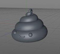 Free 3D file Poop Emoji Keychain 🗝️・3D printable object to download・Cults