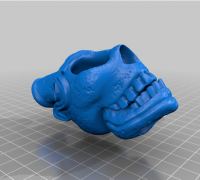 Aztec Death Whistle 3D Printed White 