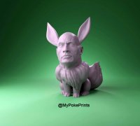 Free STL file Eevee The Rock Pokemon Evolution 🪨・3D print model to  download・Cults
