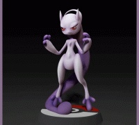 STL file Pokemon Shadow Mewtwo X Mega Evolution 🐉・3D printer