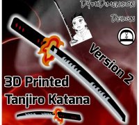 3D file 3º katana tanjirou de Kimetsu no Yaiba / Demon Slayer