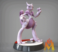 Free STL file MEGA Mewtwo X・3D printer design to download・Cults
