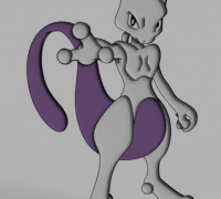 STL file Pokemon Mewtwo Mega Evolution 🐉・3D printer model to download・Cults