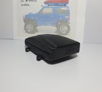 3D file Rooftop Cargo Boxes. Car roof rack with cargo box Touring