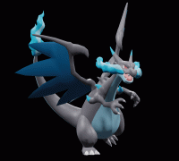 Mega Charizard X And Y in the Sky - 3D model by TheGermanCharizard