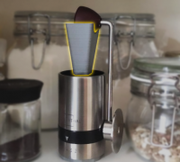 STL file Upper Glass Hopper for KitchenAid Burr Coffee Bean Grinder ☕・3D  printable design to download・Cults