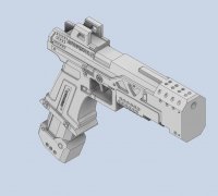 Free STL file Nerf Sniper Reflex Scope w/Flashlight Mount 🔫・3D