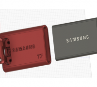 Free STL file SAMSUNG T7 SHIELD SSD Computer screen mount・3D printing  design to download・Cults
