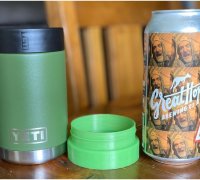 Free STL file Yeti slim can koozie adapter 🥫・3D print design to  download・Cults
