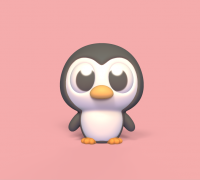 STL file penguin (Club penguin) 🐧・3D printer model to download・Cults