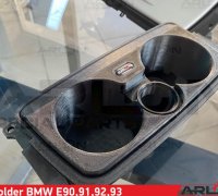 ⭐ BMW e90 e91 e92 e93 porte-gobelet console centrale insert imprimé en 3D  PETG