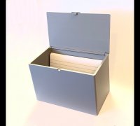 3MF file Index card box, vocabulary box with holder 📦・3D printable model  to download・Cults