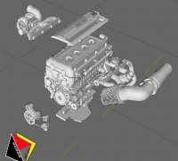 1/24 Scale Engine V12 LS1