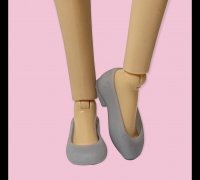 STL file Barbie Shoes / Key Ring Keychain 🔑・3D printer model to  download・Cults